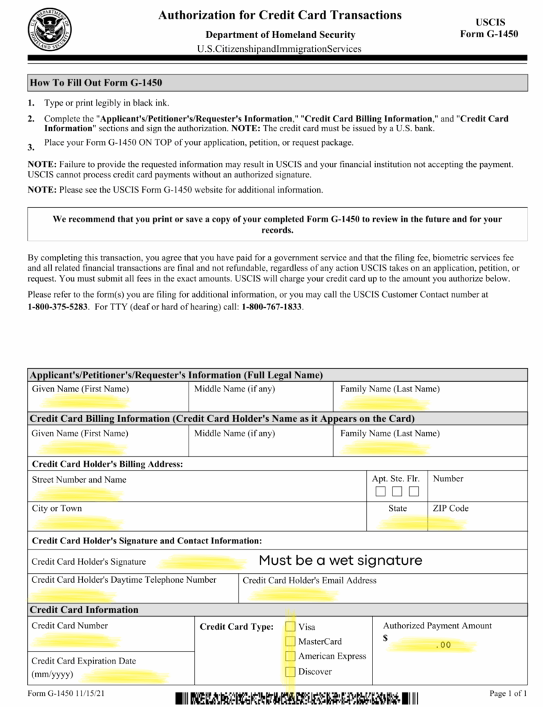 Graphic providing instructions on how to file a G-1450