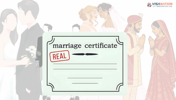 Real marriage certificate