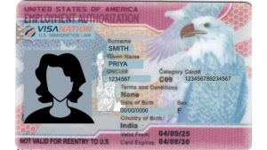 EAD CARD example