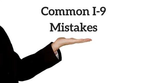 Common I-9 Mistakes