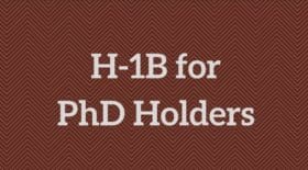H-1B for PhD Holders