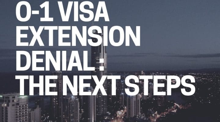 O-1 visa extension denial