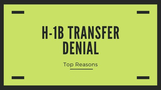 H-1B Transfer Denial
