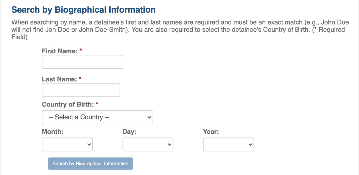 How to Use the ICE Detainee Locator to Find Someone in Custody