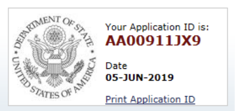 ds 160 application id