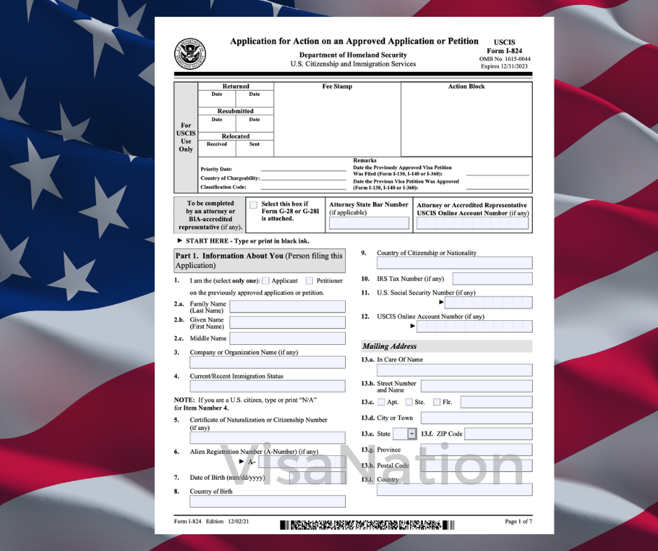 Form I824 Explained Filing Tips, Fees & Processing Time