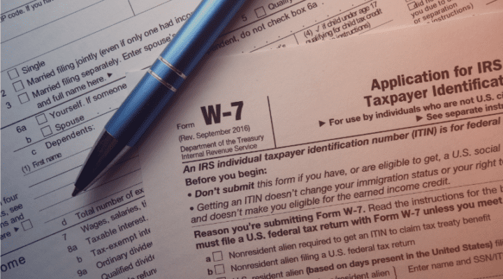 Individual tax identification number ITIN