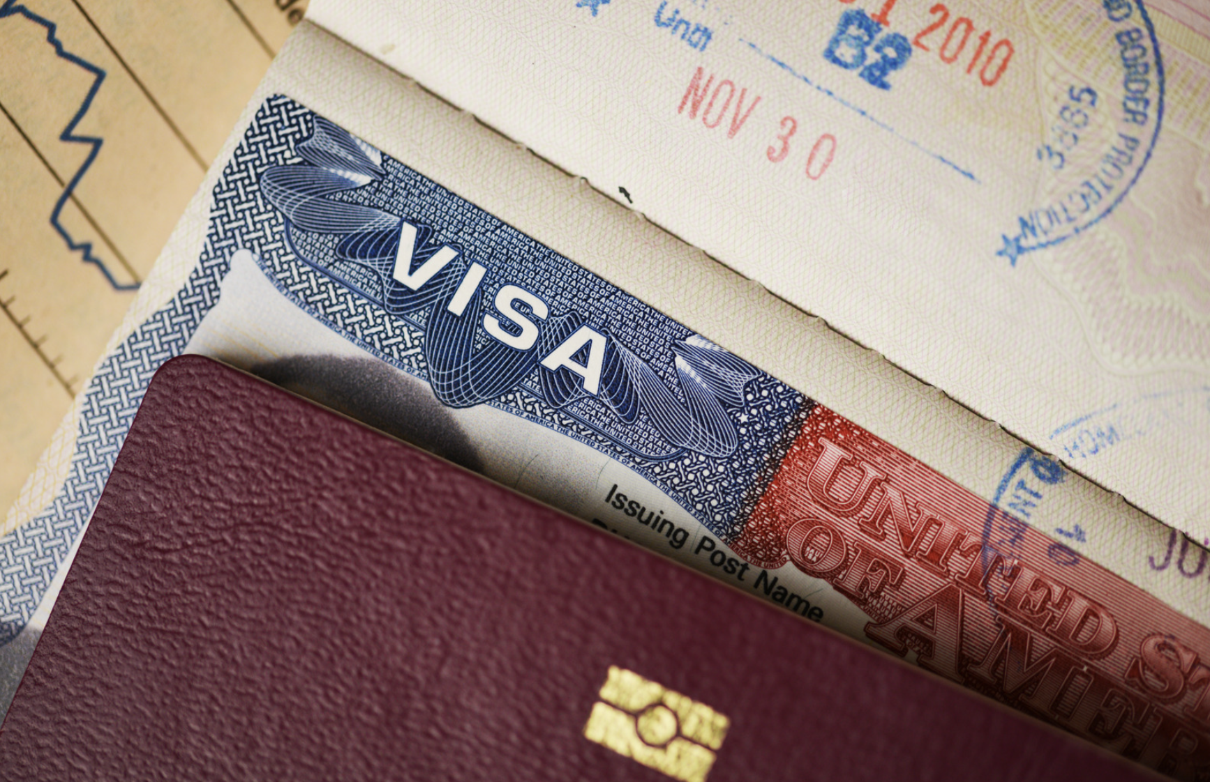 Visa stamping status