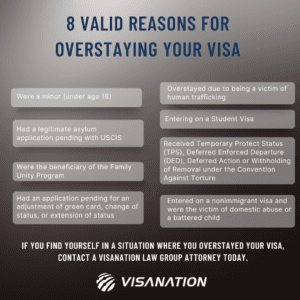 valid reasons overstaying visa in 2023