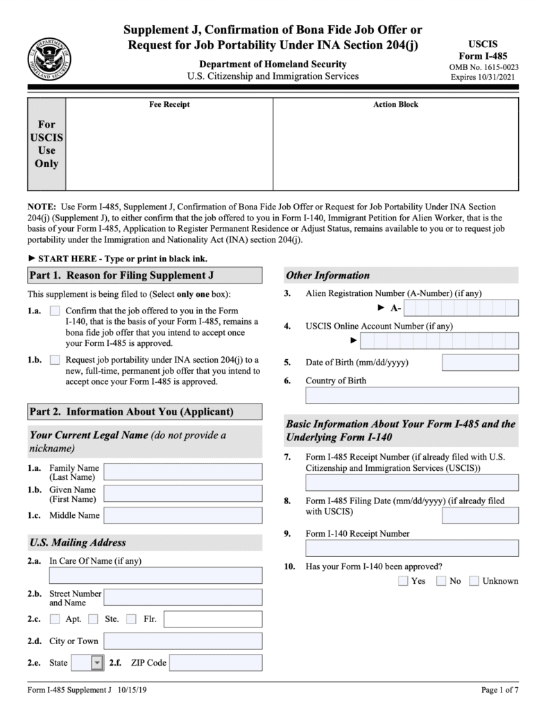 Formulário I-485 do USCIS: Tudo O Que Você Precisa Saber - MotaWord