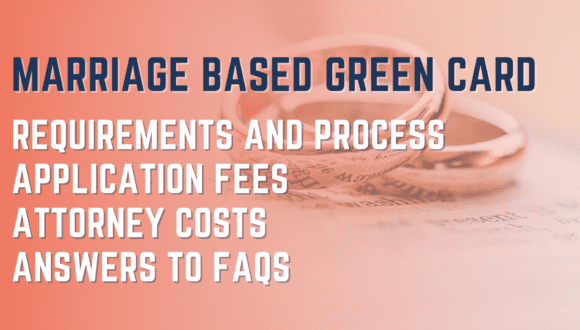 Marriage based green card cover photo