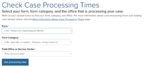 h1b extension processing time in 2023