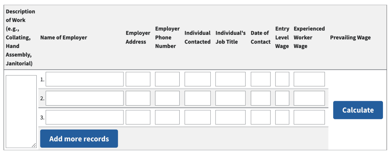 PERM Prevailing Wage Process and Determination