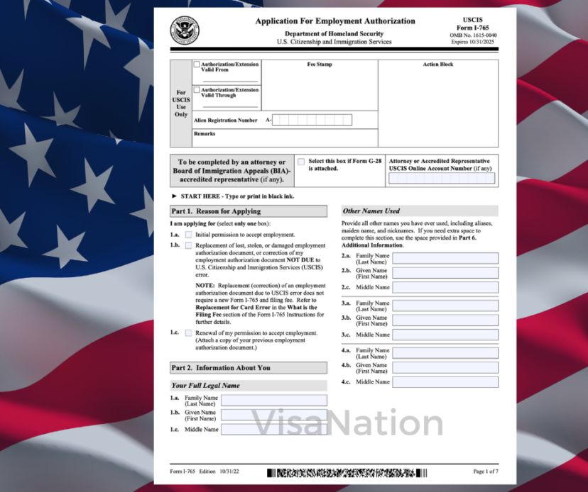 Form I 766 Step by Step To Get The EAD Card In 2023 VisaNation steel-chain-sizes