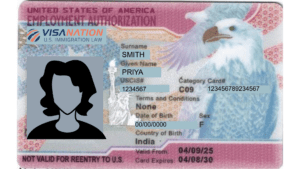 EAD CARD example