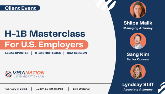 H-1B Masterclass For U.S. Employers Client Event Cover Photo