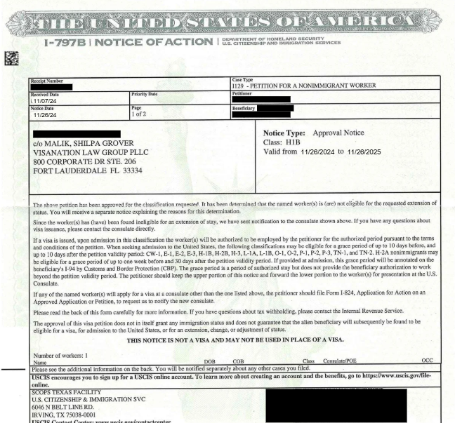 H1b approval for geologist