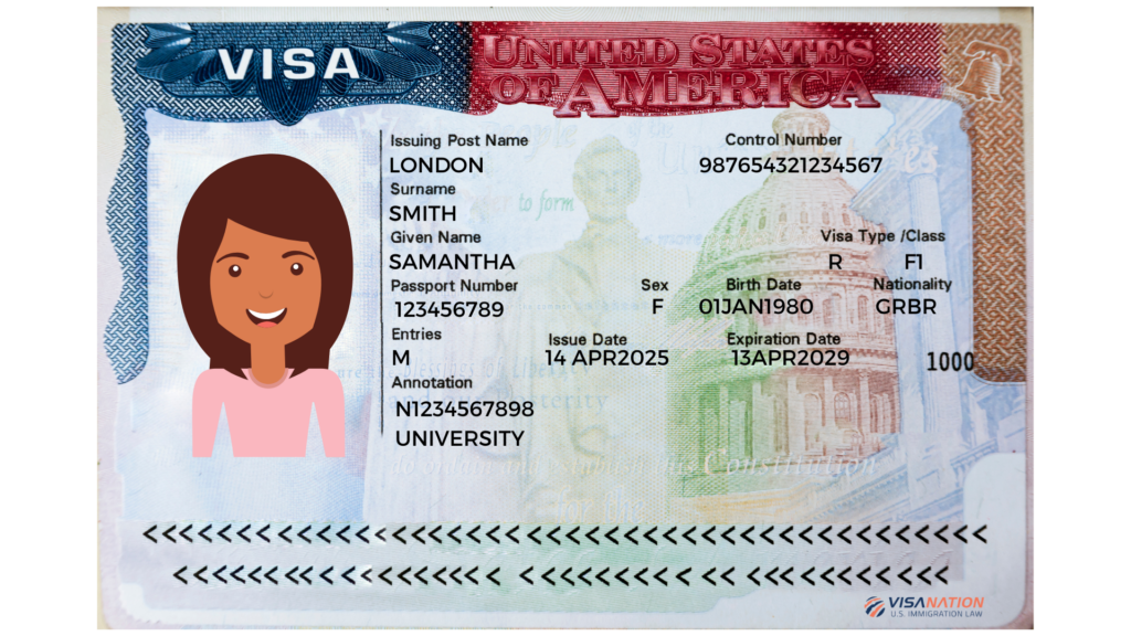 F-1 Visa Example