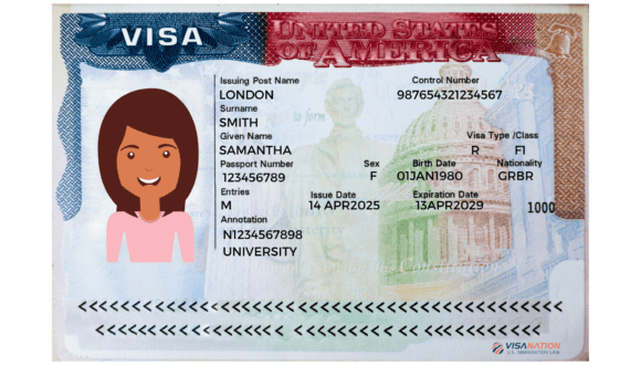 F-1 Visa Example