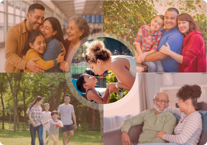 Family reunited immigration photo