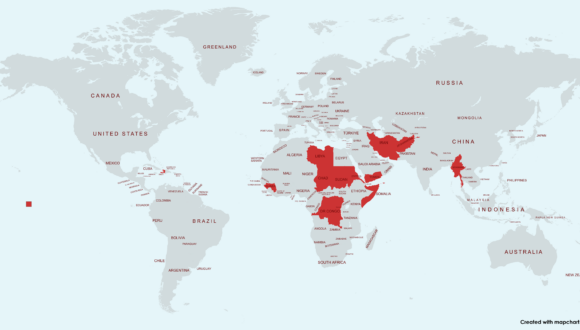 map Travel ban 2025 trump