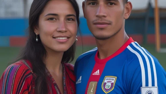 Bolivian soccer couple