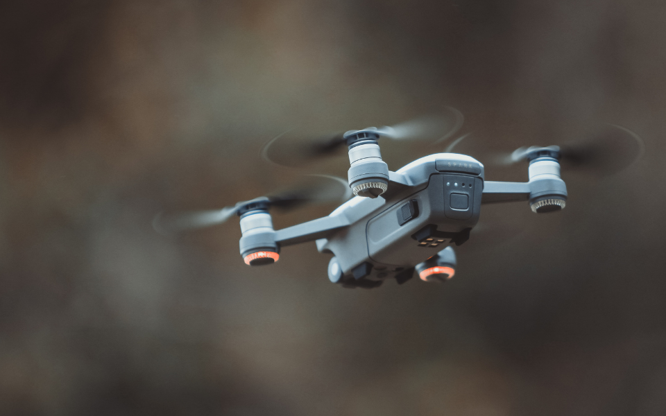 Thermal drone representing raiolway engineers experience that supported the 0-1 visa petition