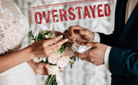 Marriage and u.s. visa overstay