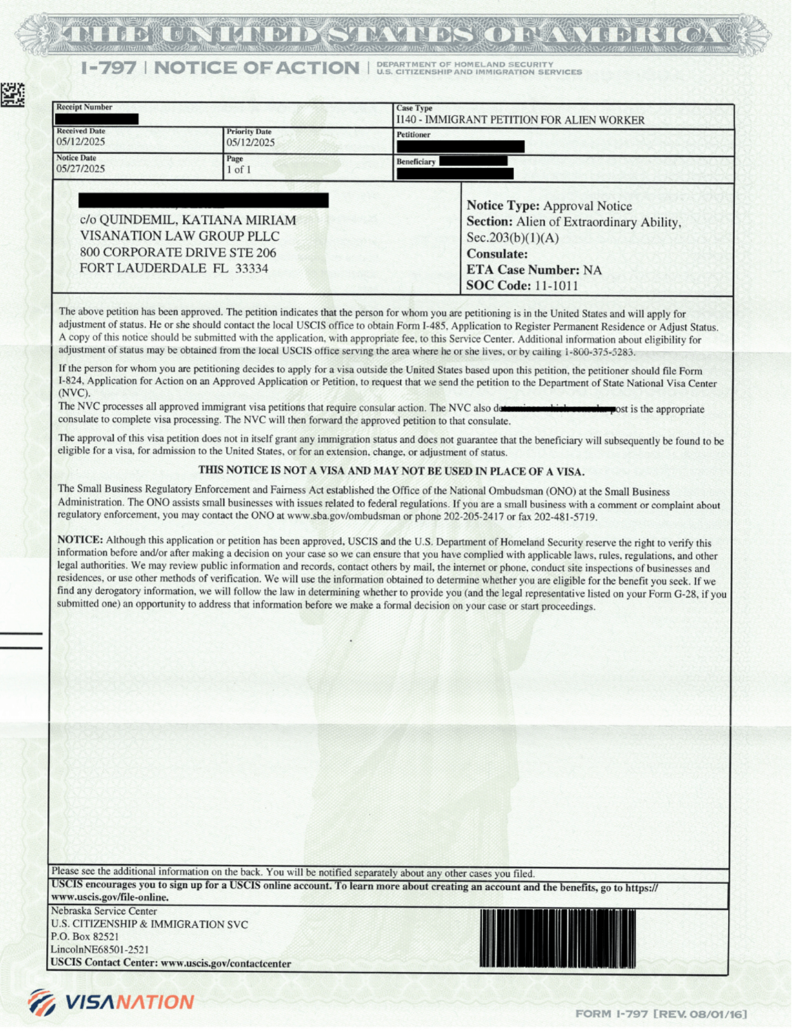 EB1A Approval for Biomedical Engineer